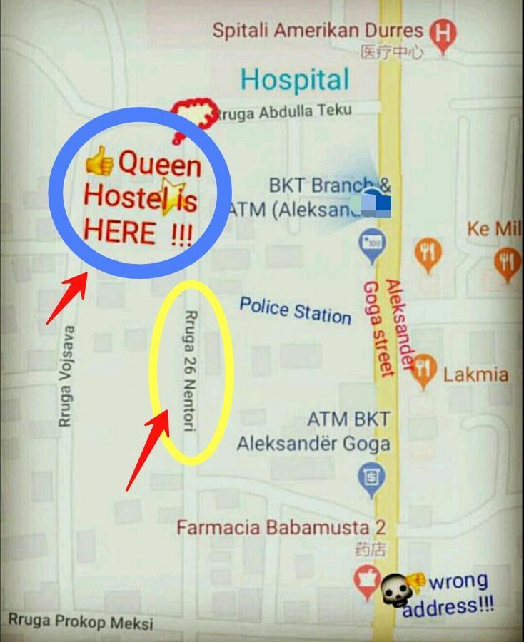 Queen Hostel ดูร์เรส ภายนอก รูปภาพ